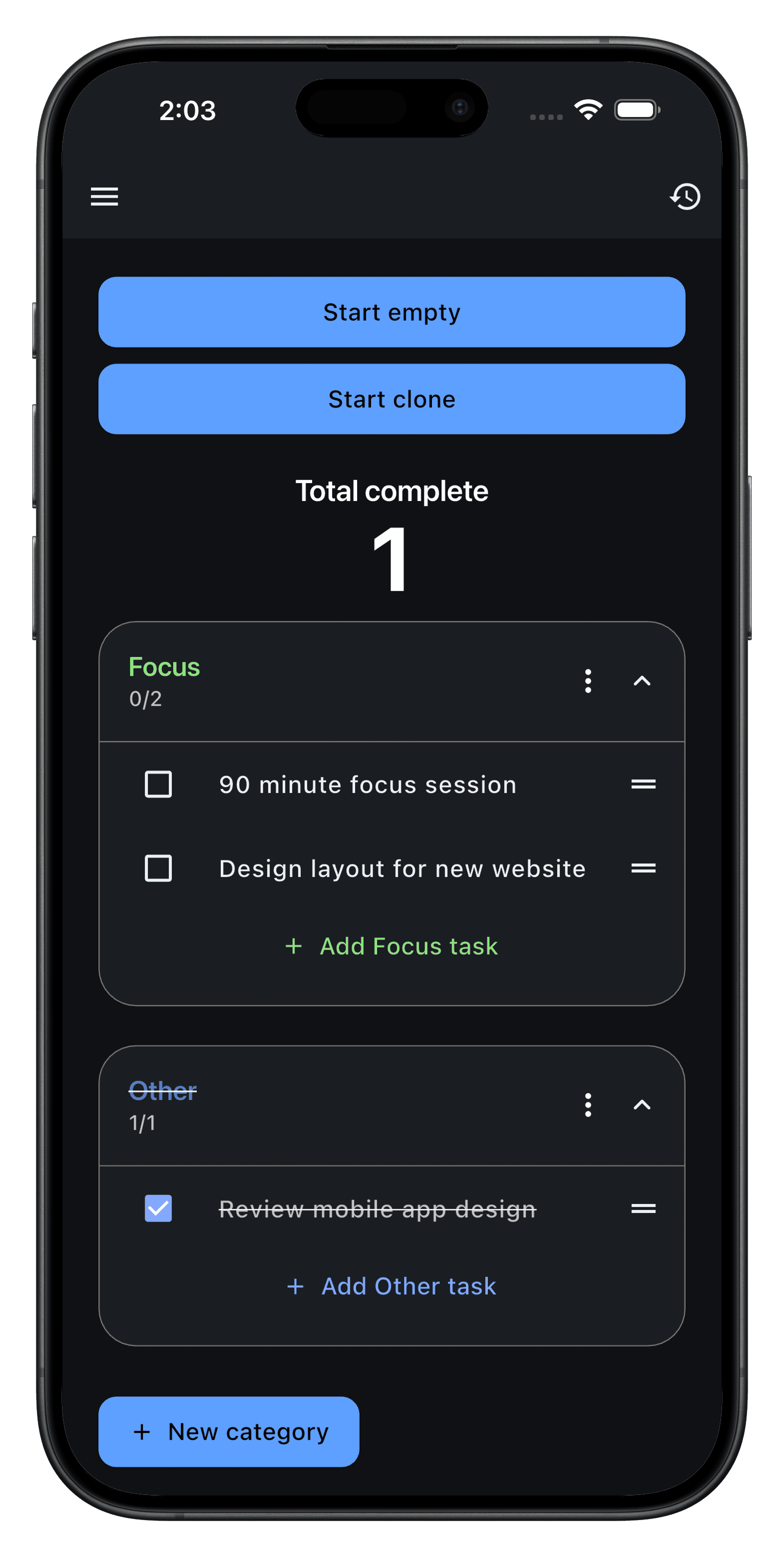Smart Categorization